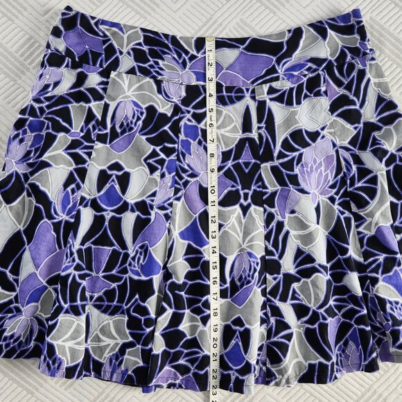 Fashion Bug Skirt 18W Black and Purple - Picture 6 of 6